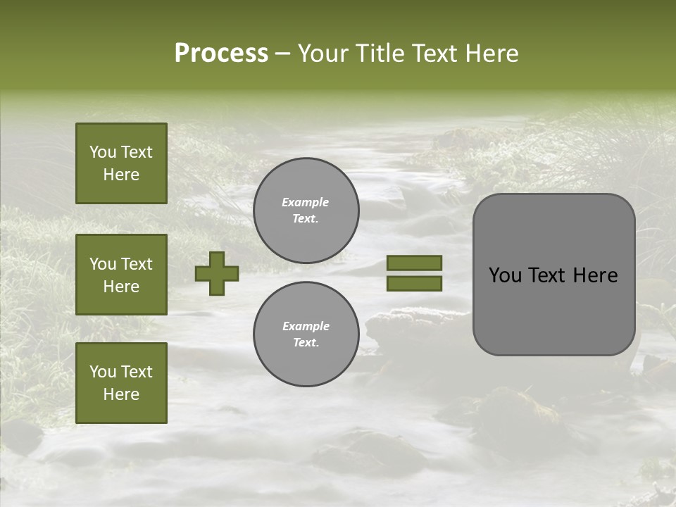Grass Green Stones PowerPoint Template
