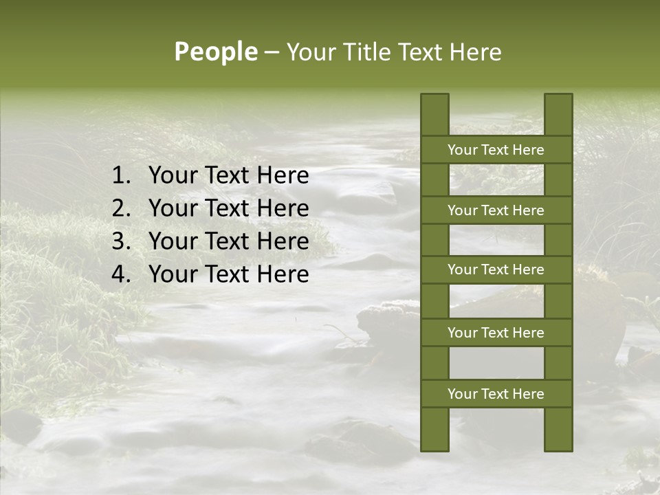 Grass Green Stones PowerPoint Template