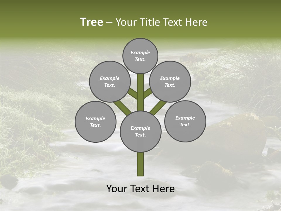 Grass Green Stones PowerPoint Template