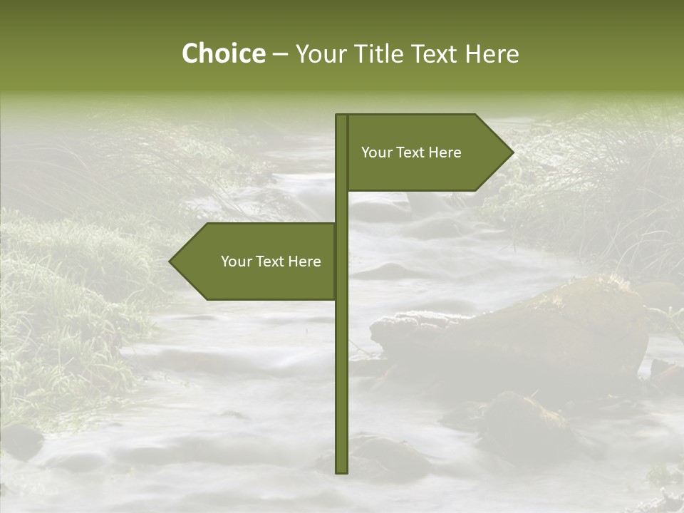 Grass Green Stones PowerPoint Template