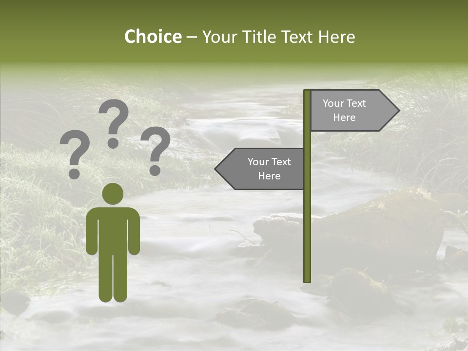 Grass Green Stones PowerPoint Template