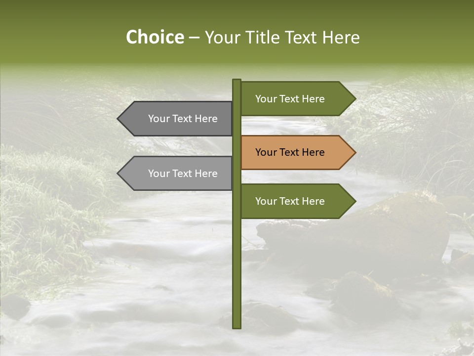 Grass Green Stones PowerPoint Template