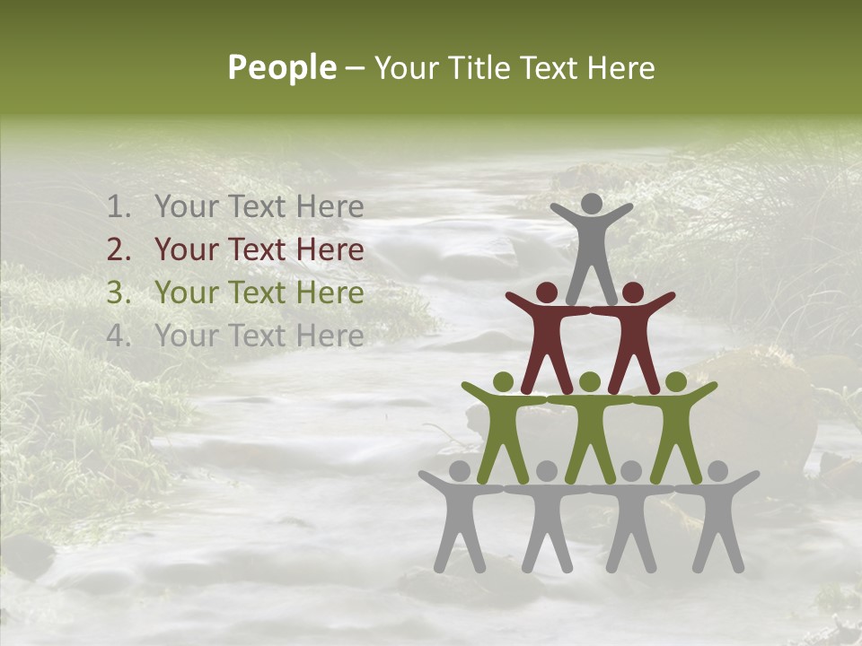 Grass Green Stones PowerPoint Template