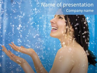 Water Drops Spa PowerPoint Template