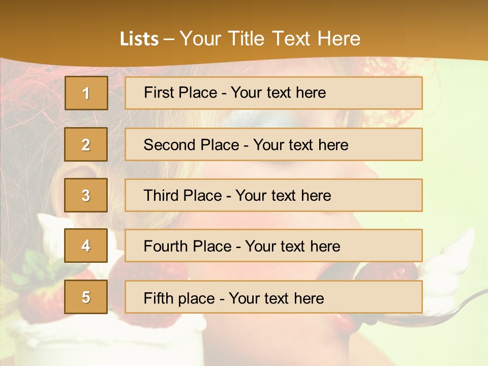 Fruit Berry Smile PowerPoint Template