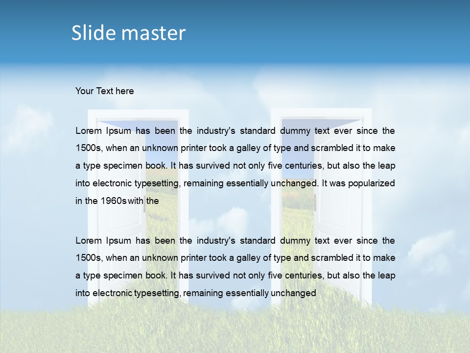 Real White Gold PowerPoint Template