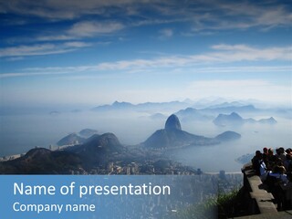 Sea Panoramic City PowerPoint Template