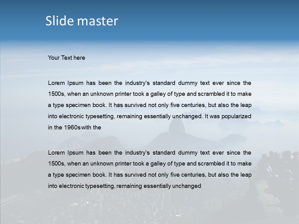 Sea Panoramic City PowerPoint Template