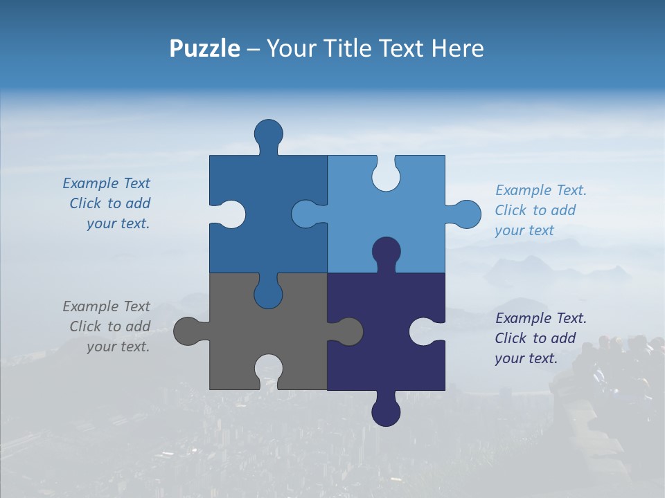 Sea Panoramic City PowerPoint Template