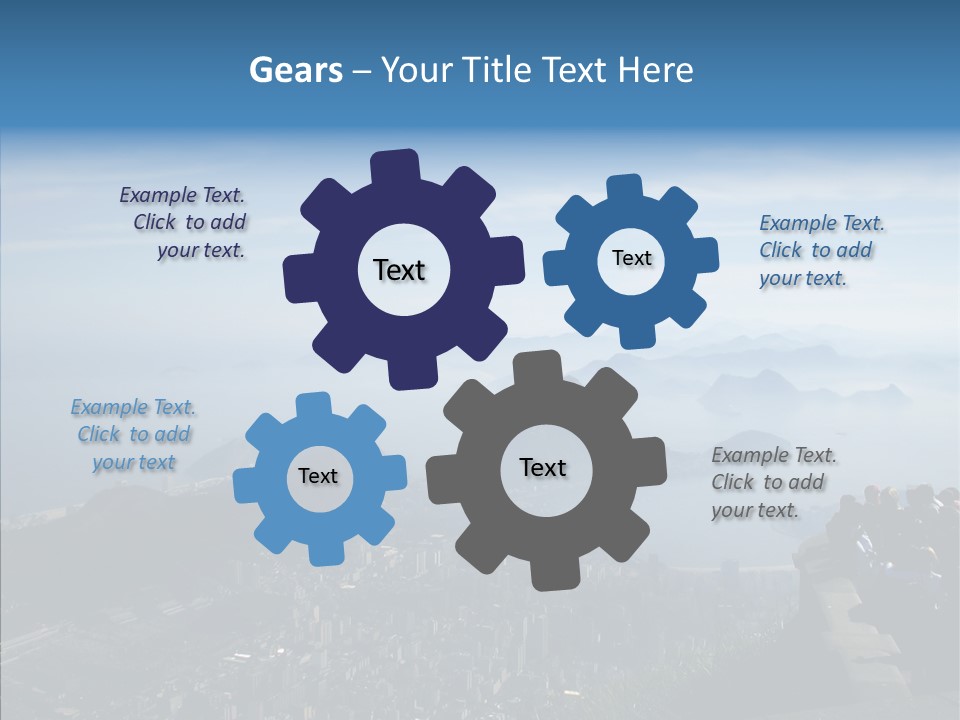 Sea Panoramic City PowerPoint Template