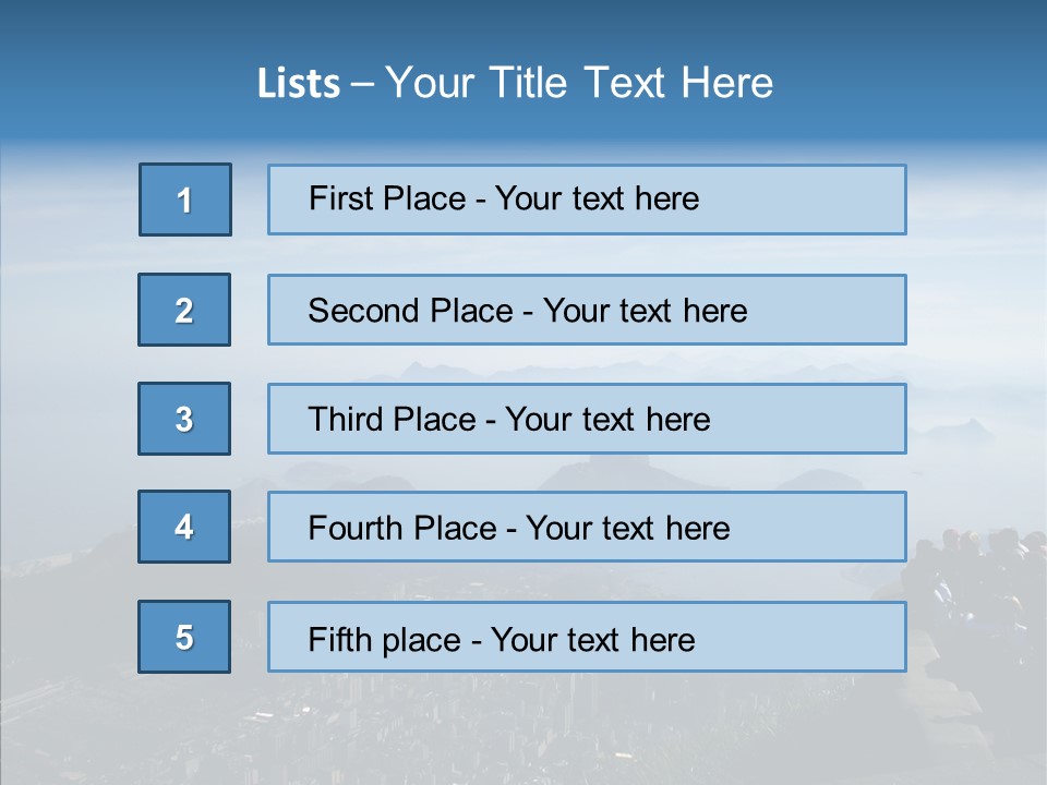 Sea Panoramic City PowerPoint Template