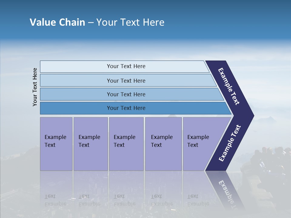 Sea Panoramic City PowerPoint Template