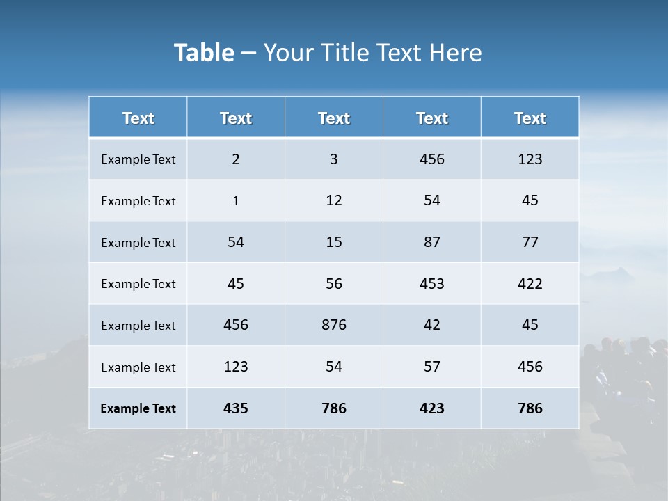 Sea Panoramic City PowerPoint Template