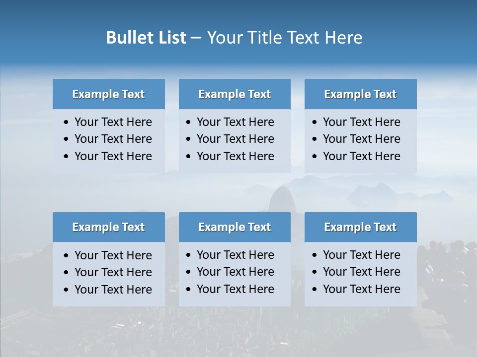 Sea Panoramic City PowerPoint Template