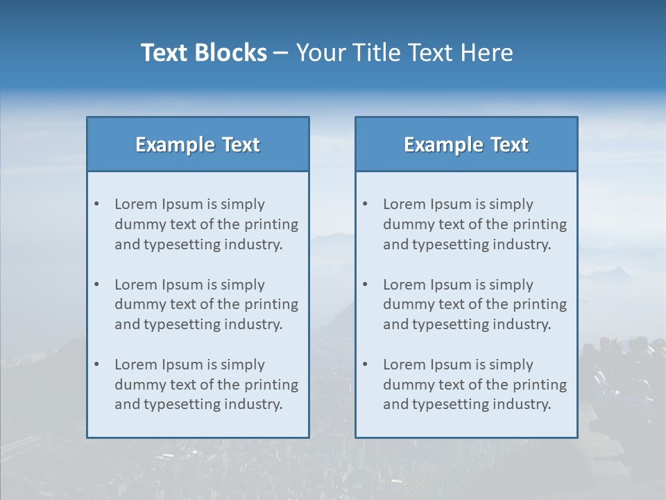 Sea Panoramic City PowerPoint Template