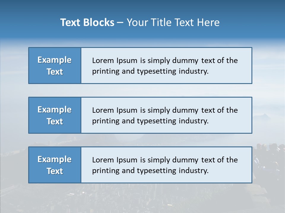 Sea Panoramic City PowerPoint Template