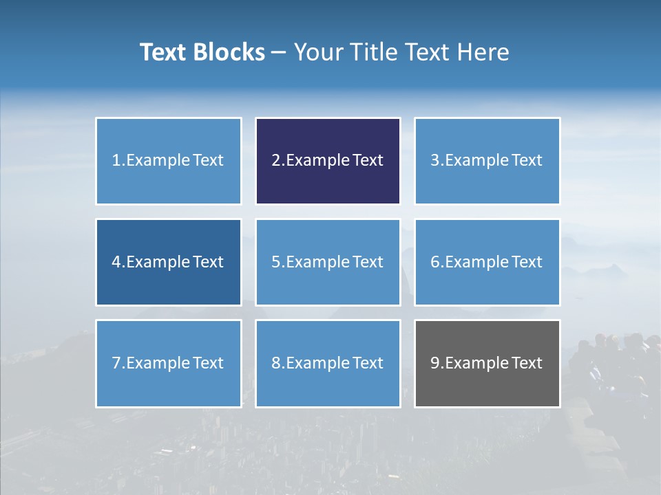 Sea Panoramic City PowerPoint Template