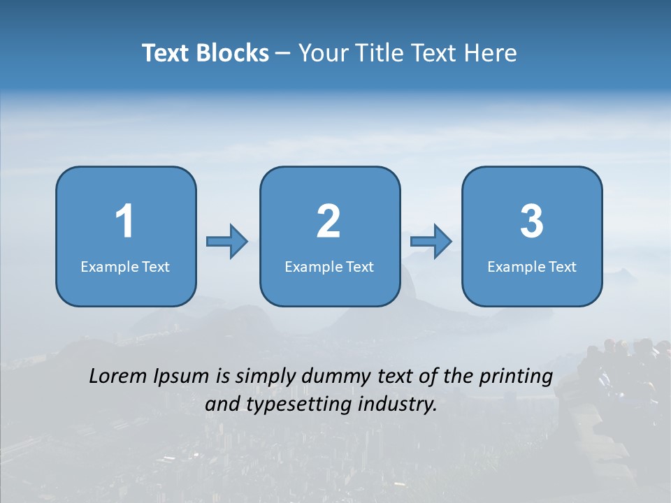 Sea Panoramic City PowerPoint Template