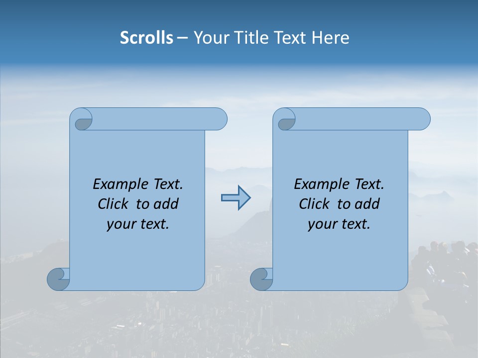 Sea Panoramic City PowerPoint Template