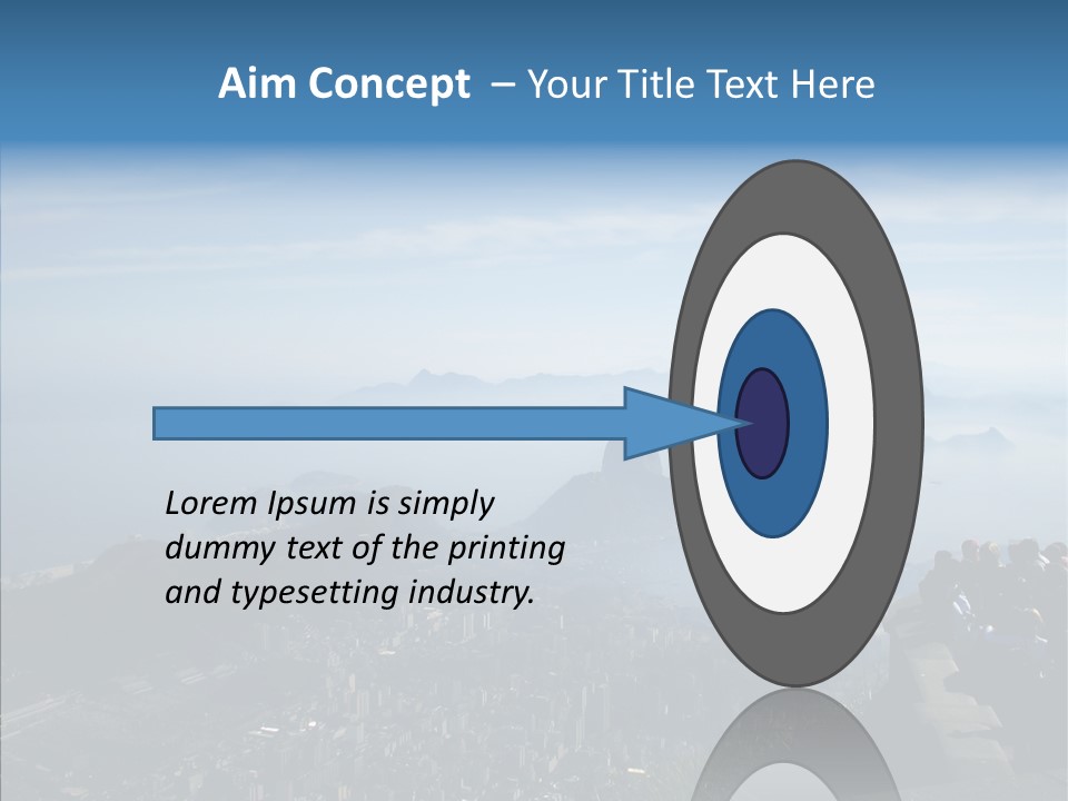 Sea Panoramic City PowerPoint Template