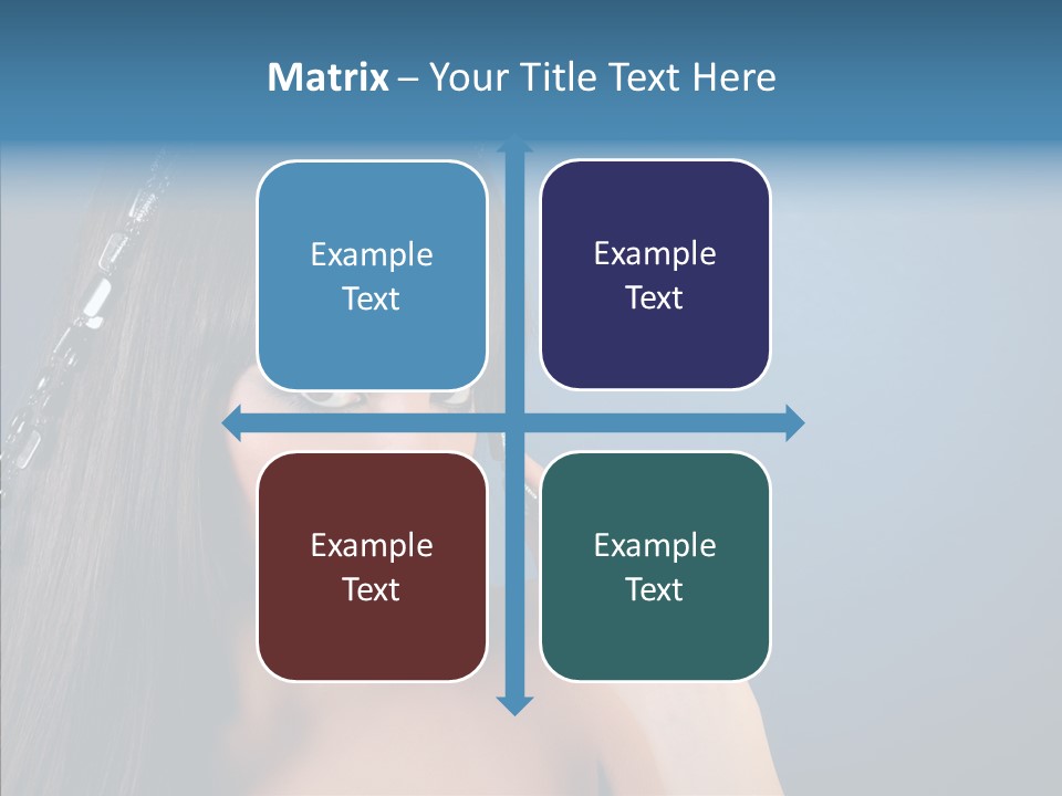 Gentle Brunette Blue PowerPoint Template