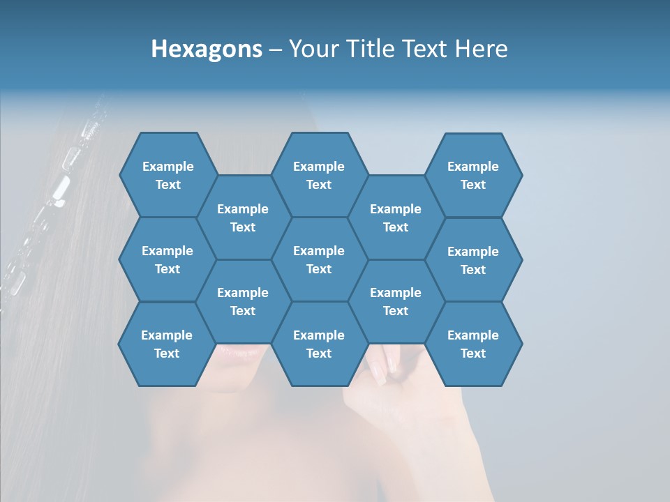 Gentle Brunette Blue PowerPoint Template