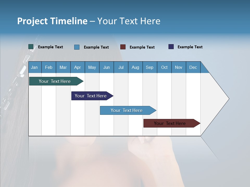 Gentle Brunette Blue PowerPoint Template