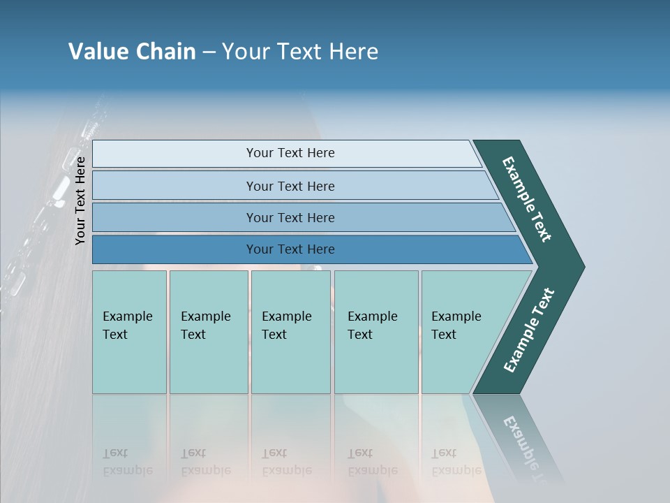 Gentle Brunette Blue PowerPoint Template