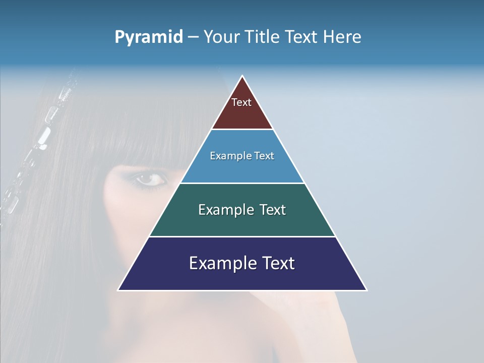 Gentle Brunette Blue PowerPoint Template