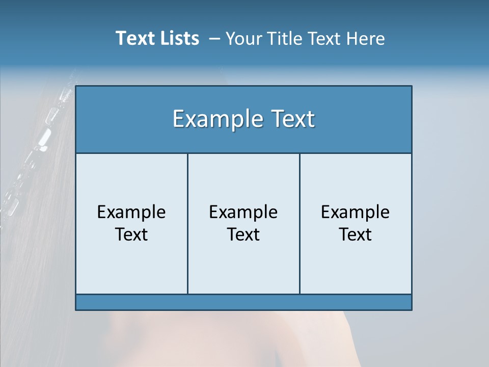 Gentle Brunette Blue PowerPoint Template