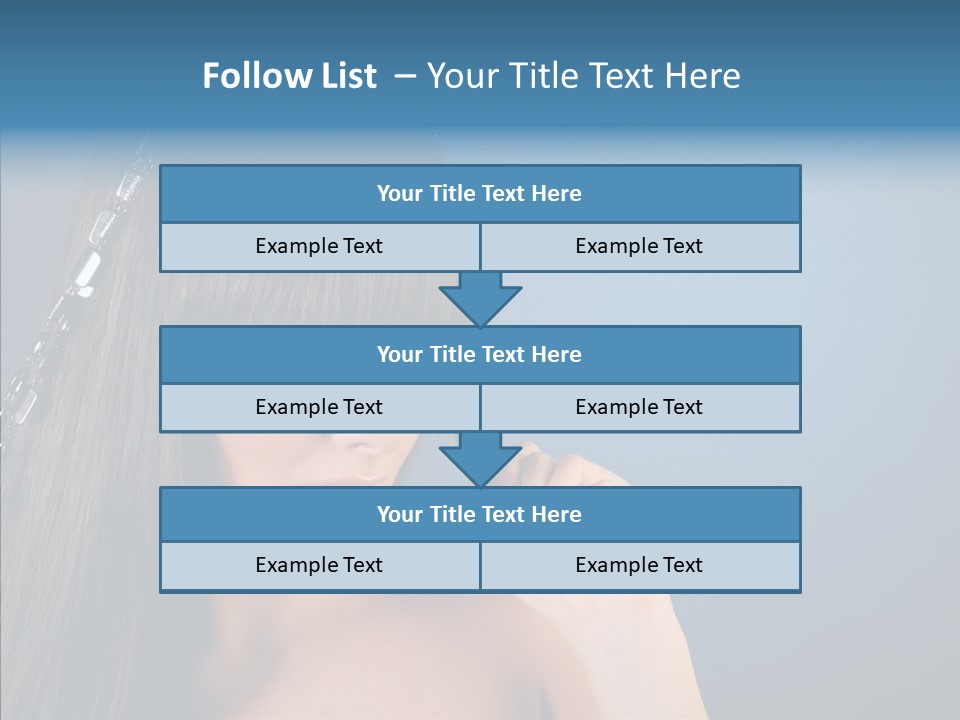 Gentle Brunette Blue PowerPoint Template