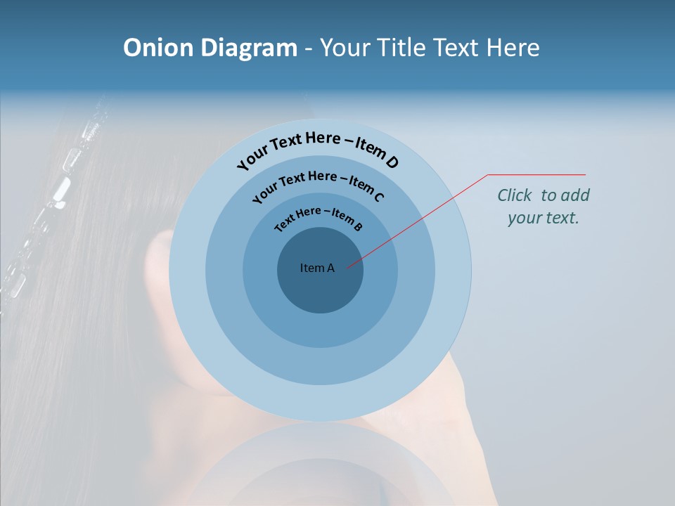 Gentle Brunette Blue PowerPoint Template