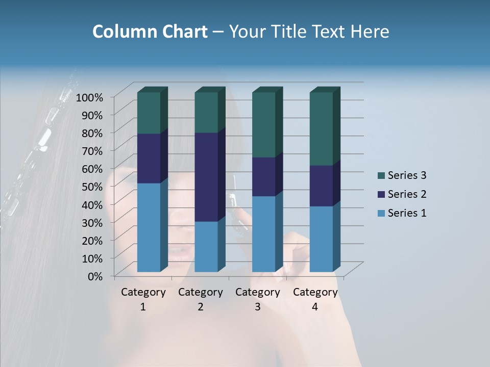 Gentle Brunette Blue PowerPoint Template