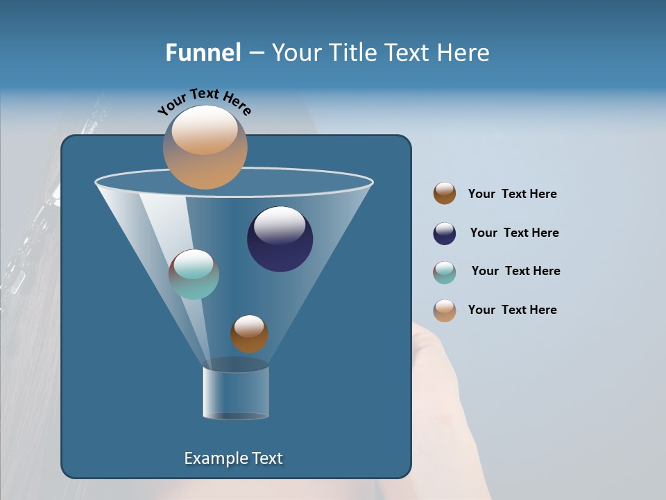 Gentle Brunette Blue PowerPoint Template