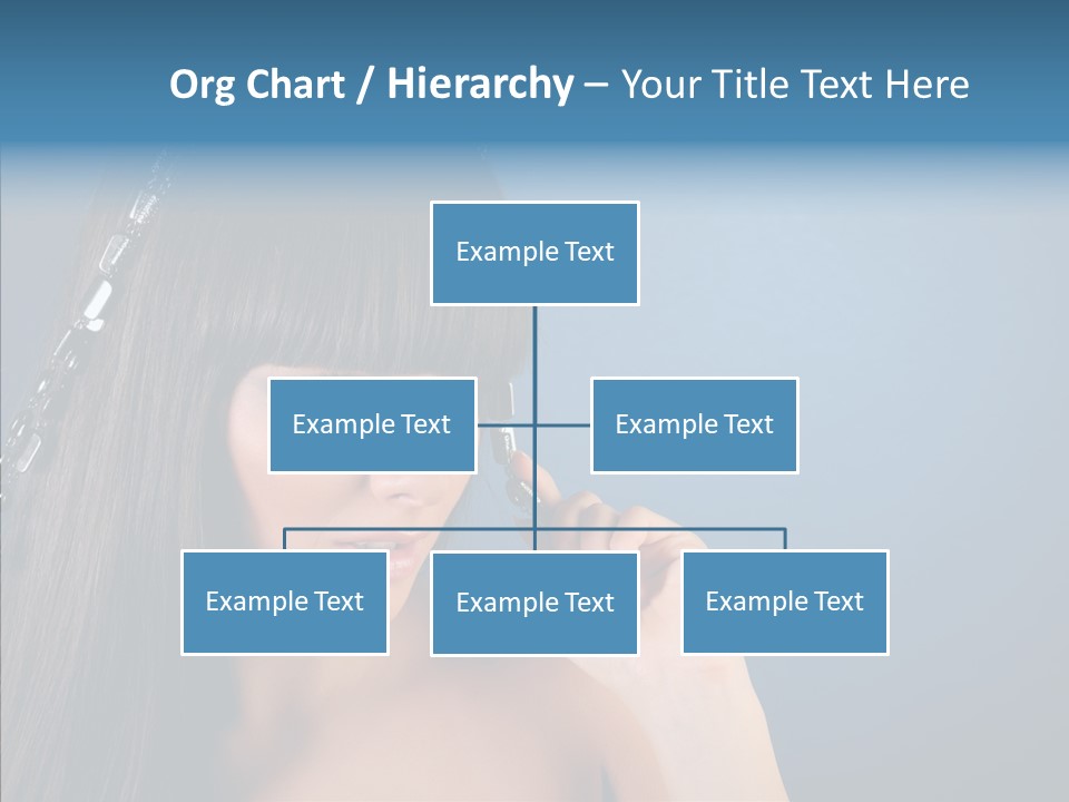 Gentle Brunette Blue PowerPoint Template