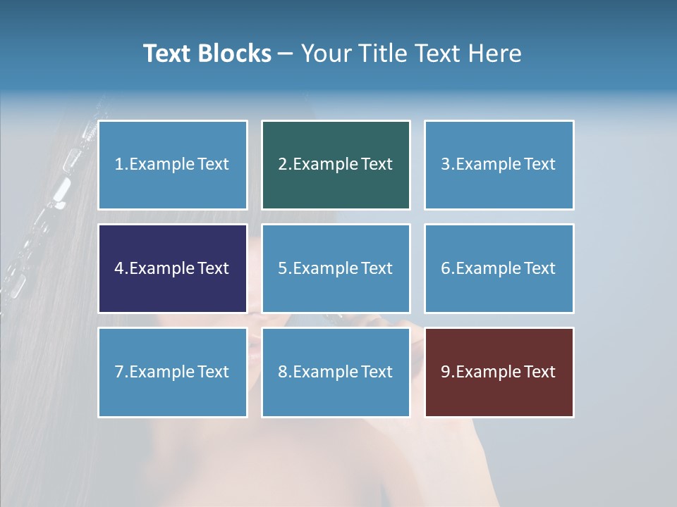 Gentle Brunette Blue PowerPoint Template