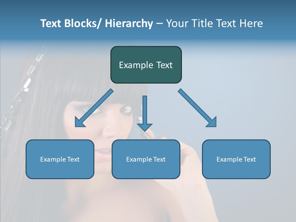 Gentle Brunette Blue PowerPoint Template