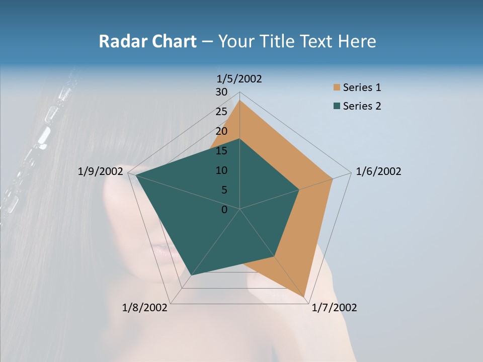 Gentle Brunette Blue PowerPoint Template