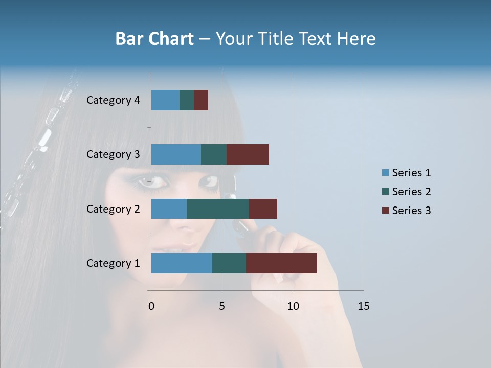 Gentle Brunette Blue PowerPoint Template