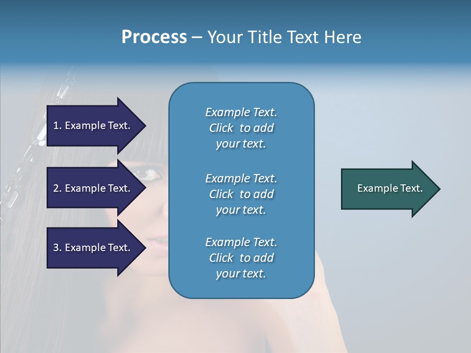 Gentle Brunette Blue PowerPoint Template