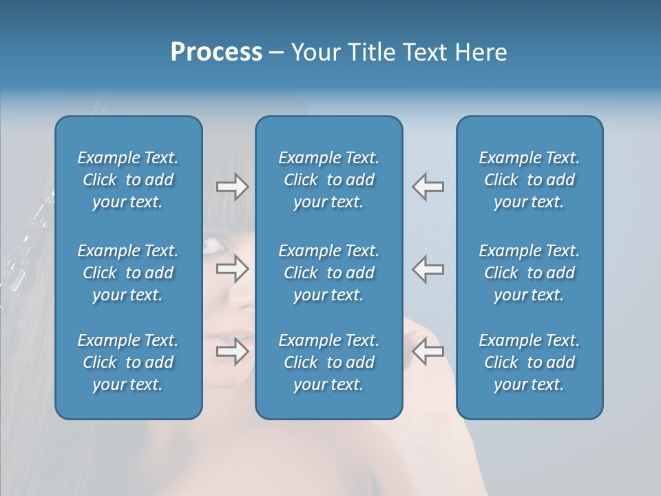 Gentle Brunette Blue PowerPoint Template