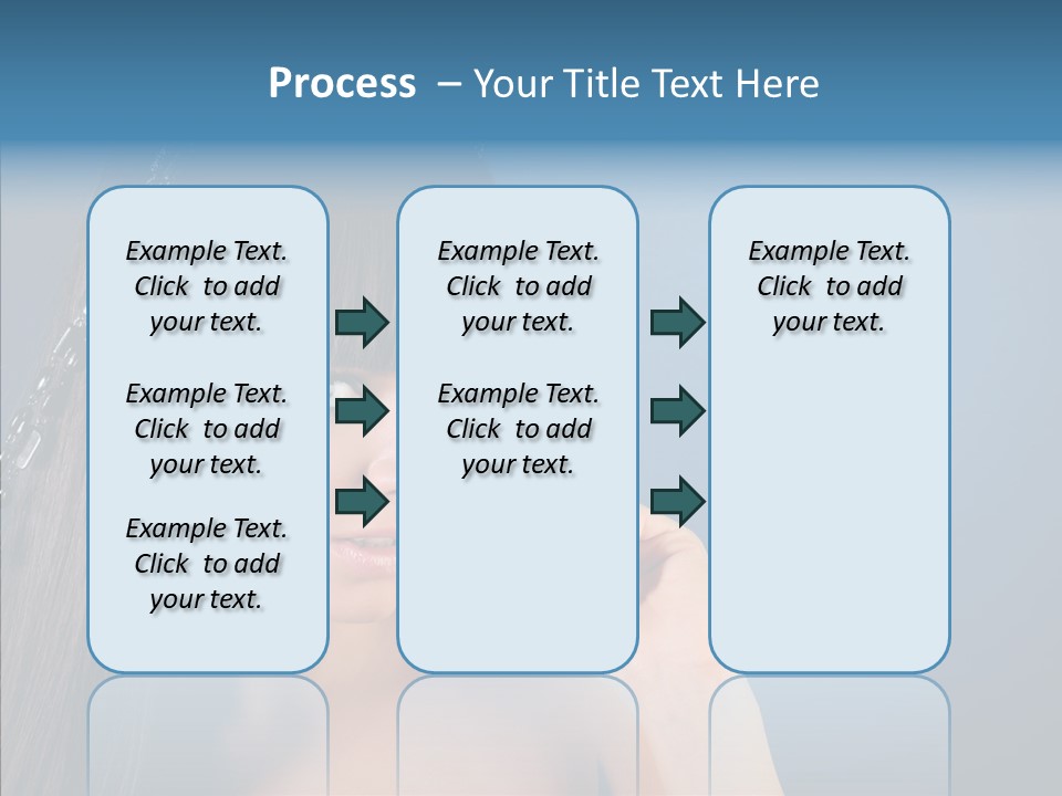 Gentle Brunette Blue PowerPoint Template