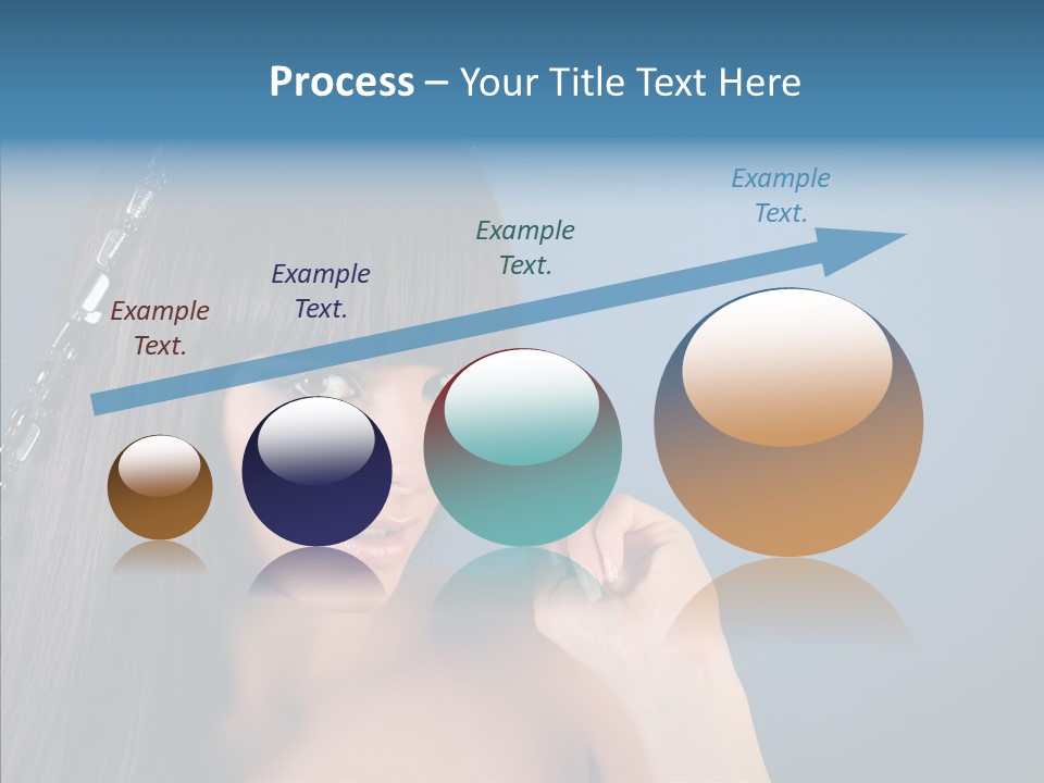 Gentle Brunette Blue PowerPoint Template