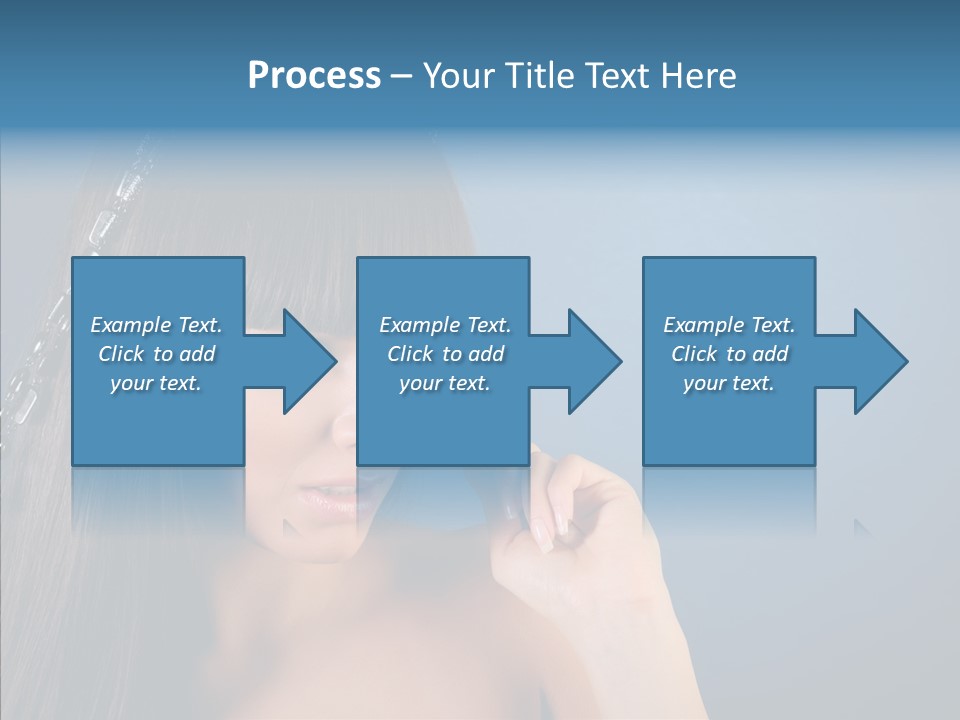 Gentle Brunette Blue PowerPoint Template