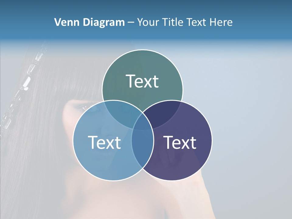 Gentle Brunette Blue PowerPoint Template