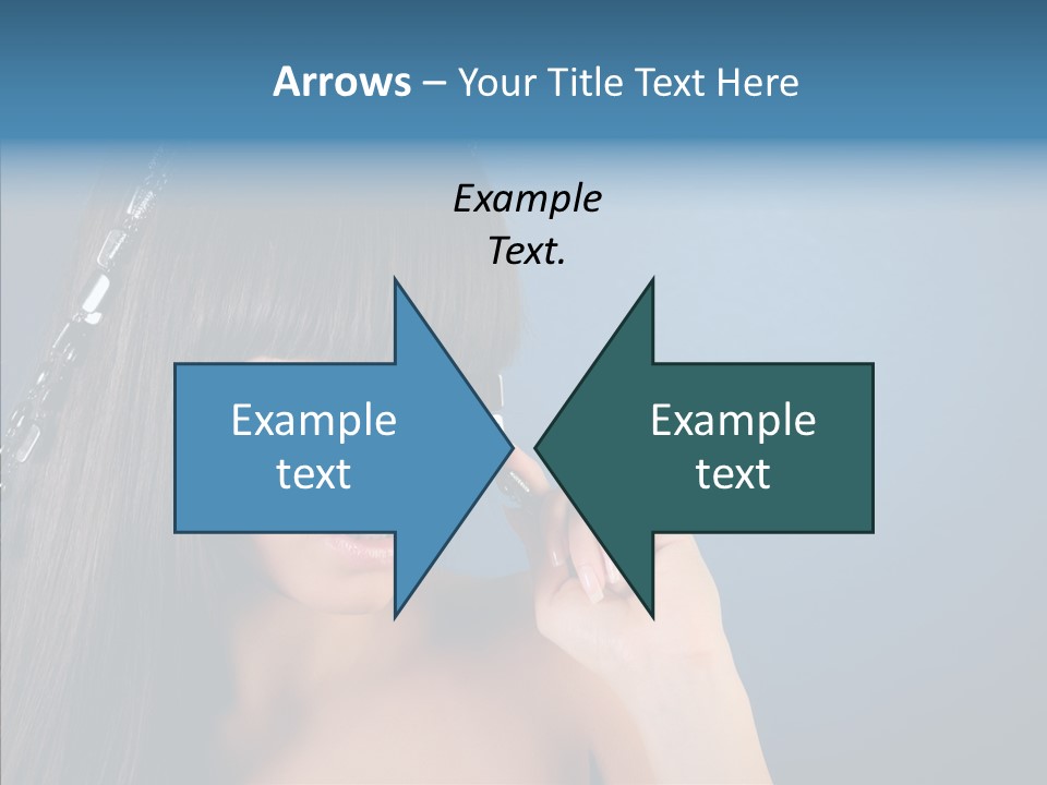 Gentle Brunette Blue PowerPoint Template