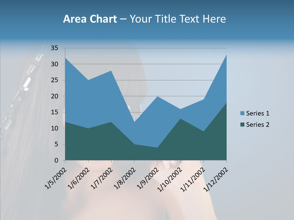 Gentle Brunette Blue PowerPoint Template