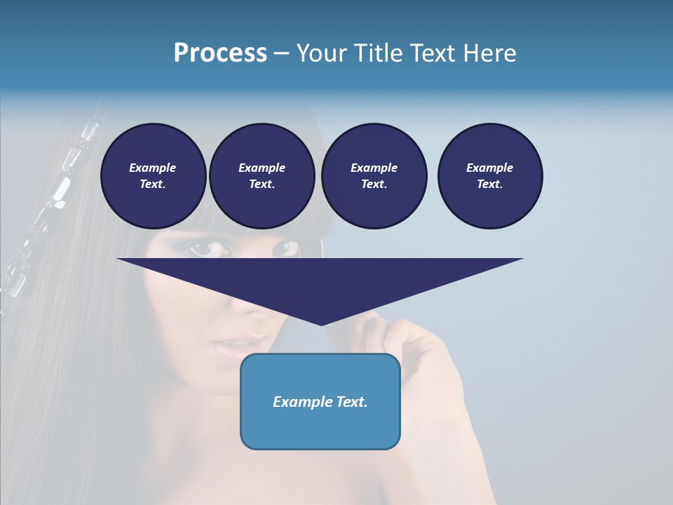 Gentle Brunette Blue PowerPoint Template