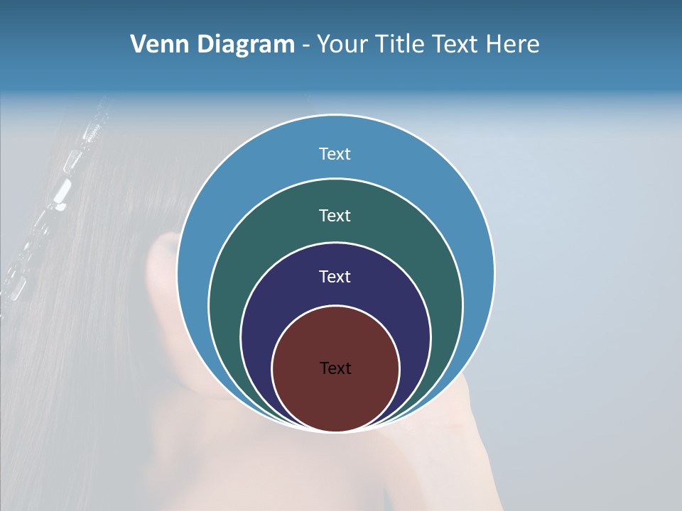 Gentle Brunette Blue PowerPoint Template