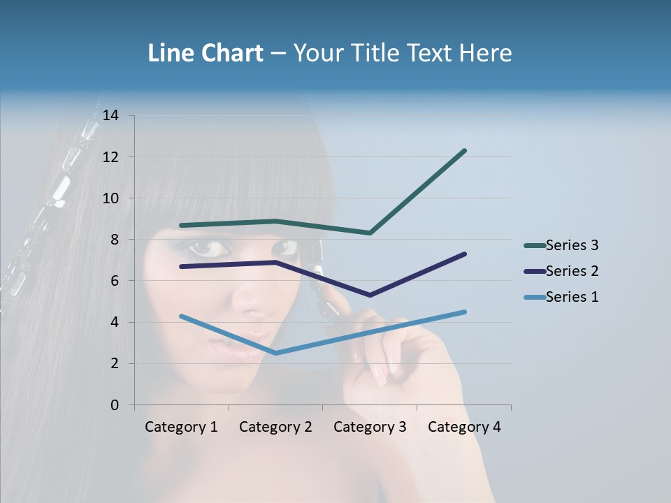 Gentle Brunette Blue PowerPoint Template